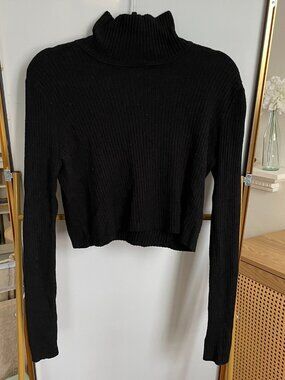 Lottie Moss Black Turtleneck